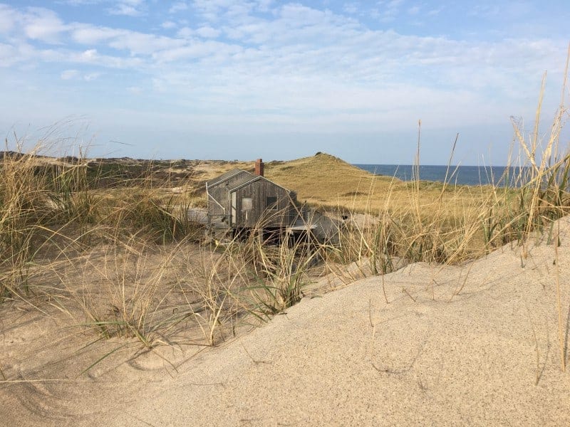 an old artist shack in the dunes of Provincetown